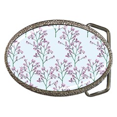 Flower Pattern Pattern Design Belt Buckles by Celenk