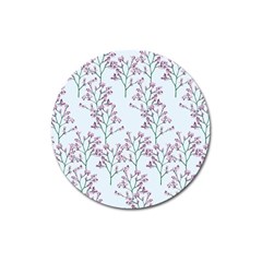 Flower Pattern Pattern Design Magnet 3  (round) by Celenk