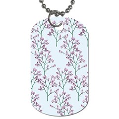 Flower Pattern Pattern Design Dog Tag (one Side) by Celenk