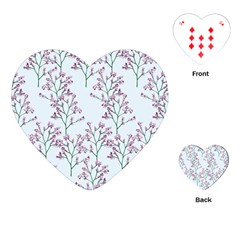 Flower Pattern Pattern Design Playing Cards (heart) by Celenk