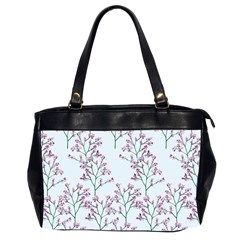 Flower Pattern Pattern Design Oversize Office Handbag (2 Sides) by Celenk