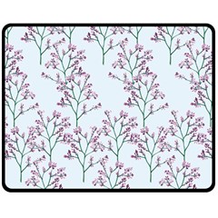 Flower Pattern Pattern Design Double Sided Fleece Blanket (medium)  by Celenk