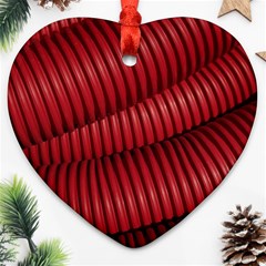 Tube Plastic Red Rip Ornament (heart) by Celenk