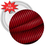 Tube Plastic Red Rip 3  Buttons (10 pack)  Front