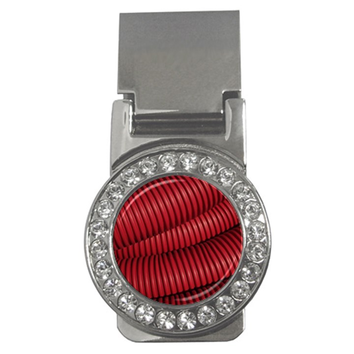 Tube Plastic Red Rip Money Clips (CZ) 