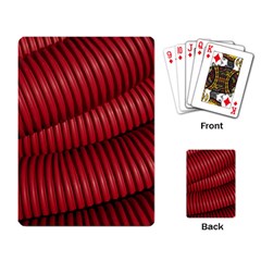 Tube Plastic Red Rip Playing Cards Single Design by Celenk