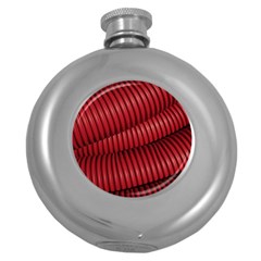 Tube Plastic Red Rip Round Hip Flask (5 Oz) by Celenk