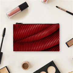 Tube Plastic Red Rip Cosmetic Bag (small) by Celenk