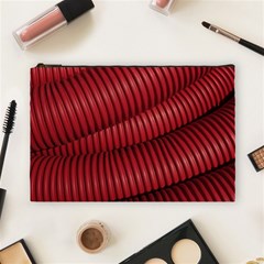 Tube Plastic Red Rip Cosmetic Bag (large) by Celenk