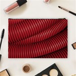 Tube Plastic Red Rip Cosmetic Bag (Large) Back