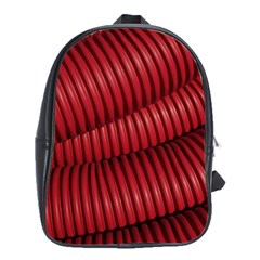 Tube Plastic Red Rip School Bag (large)