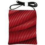 Tube Plastic Red Rip Shoulder Sling Bag Front