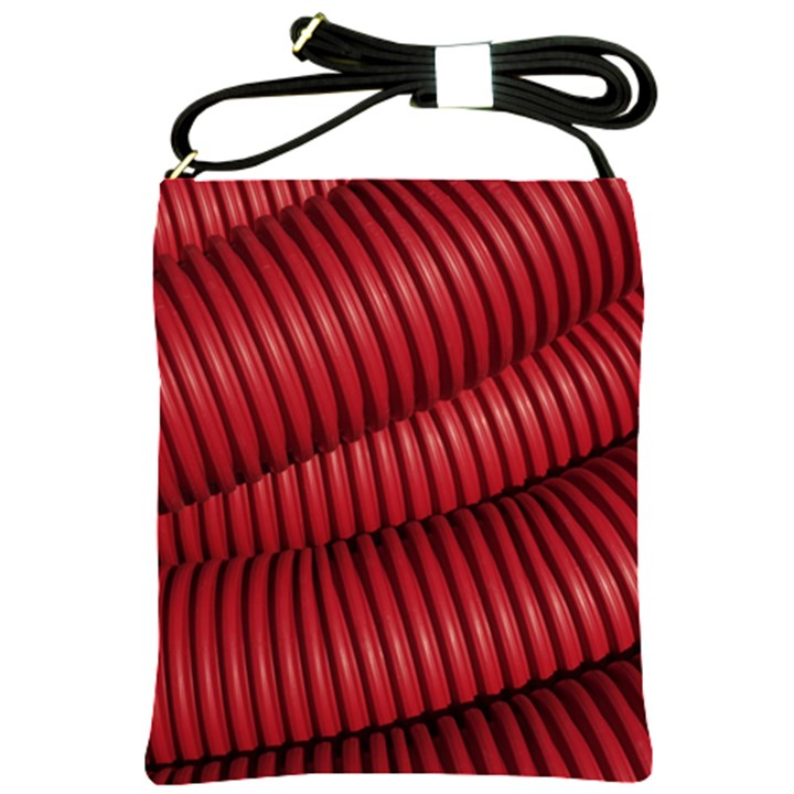 Tube Plastic Red Rip Shoulder Sling Bag