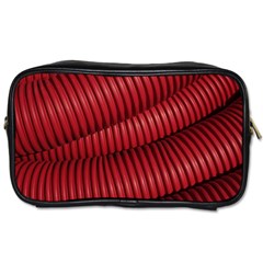 Tube Plastic Red Rip Toiletries Bag (two Sides) by Celenk