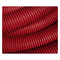 Tube Plastic Red Rip Double Sided Flano Blanket (small)  by Celenk