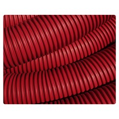 Tube Plastic Red Rip Double Sided Flano Blanket (medium)  by Celenk