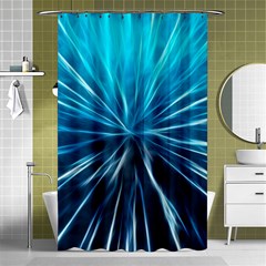 Background Structure Lines Shower Curtain 48  X 72  (small)  by Celenk