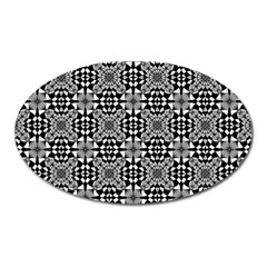 Fabric Design Pattern Color Oval Magnet by Celenk