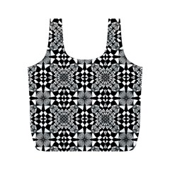 Fabric Design Pattern Color Full Print Recycle Bag (m) by Celenk