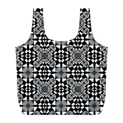 Fabric Design Pattern Color Full Print Recycle Bag (l) by Celenk