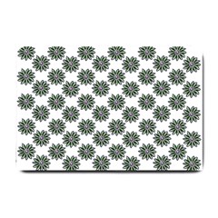 Graphic Pattern Flowers Small Doormat  by Celenk