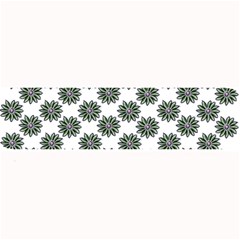 Graphic Pattern Flowers Large Bar Mats by Celenk