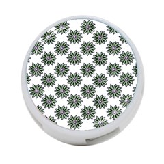 Graphic Pattern Flowers 4-port Usb Hub (two Sides) by Celenk