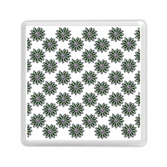 Graphic Pattern Flowers Memory Card Reader (square)