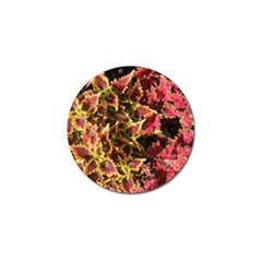 Plant Leaves Foliage Pattern Golf Ball Marker by Celenk