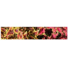 Plant Leaves Foliage Pattern Large Flano Scarf 