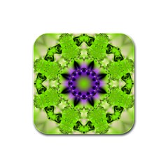 Abstract Background Art  Pattern Rubber Square Coaster (4 Pack)  by Celenk