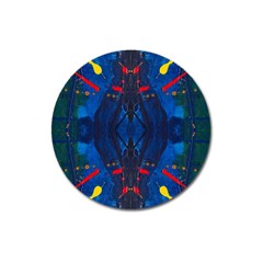 Kaleidoscope Art Pattern Ornament Magnet 3  (round) by Celenk