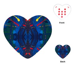 Kaleidoscope Art Pattern Ornament Playing Cards (heart) by Celenk