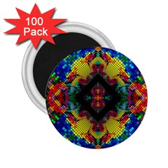 Kaleidoscope Art Pattern Ornament 2 25  Magnets (100 Pack)  by Celenk