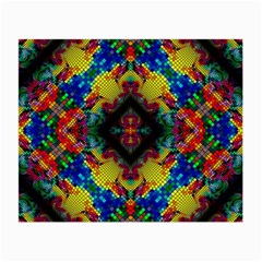 Kaleidoscope Art Pattern Ornament Small Glasses Cloth by Celenk