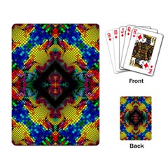 Kaleidoscope Art Pattern Ornament Playing Cards Single Design