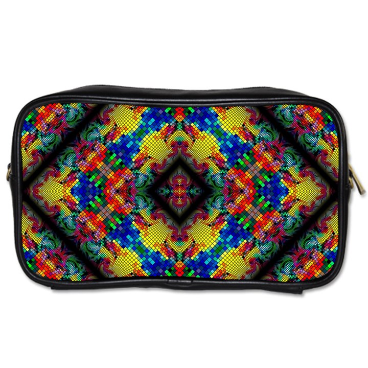 Kaleidoscope Art Pattern Ornament Toiletries Bag (Two Sides)