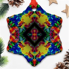 Kaleidoscope Art Pattern Ornament Ornament (snowflake)