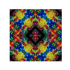 Kaleidoscope Art Pattern Ornament Small Satin Scarf (square) by Celenk