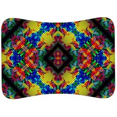 Kaleidoscope Art Pattern Ornament Velour Seat Head Rest Cushion by Celenk