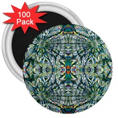 Pattern Design Pattern Geometry 3  Magnets (100 Pack) by Celenk