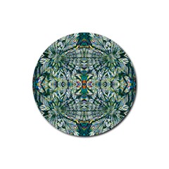 Pattern Design Pattern Geometry Rubber Coaster (round)  by Celenk