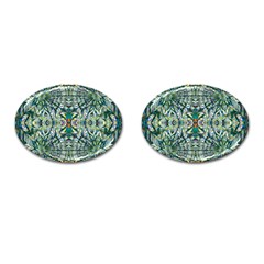 Pattern Design Pattern Geometry Cufflinks (oval) by Celenk