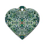 Pattern Design Pattern Geometry Dog Tag Heart (One Side) Front