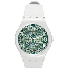 Pattern Design Pattern Geometry Round Plastic Sport Watch (m) by Celenk