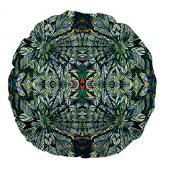 Pattern Design Pattern Geometry Large 18  Premium Flano Round Cushions by Celenk