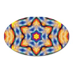 Pattern Abstract Background Art Oval Magnet by Celenk