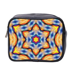 Pattern Abstract Background Art Mini Toiletries Bag (two Sides) by Celenk