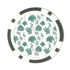 Flower Pattern Pattern Design Poker Chip Card Guard (10 Pack) by Celenk