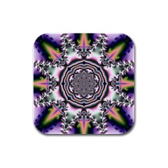 Pattern Abstract Background Art Rubber Square Coaster (4 pack) 